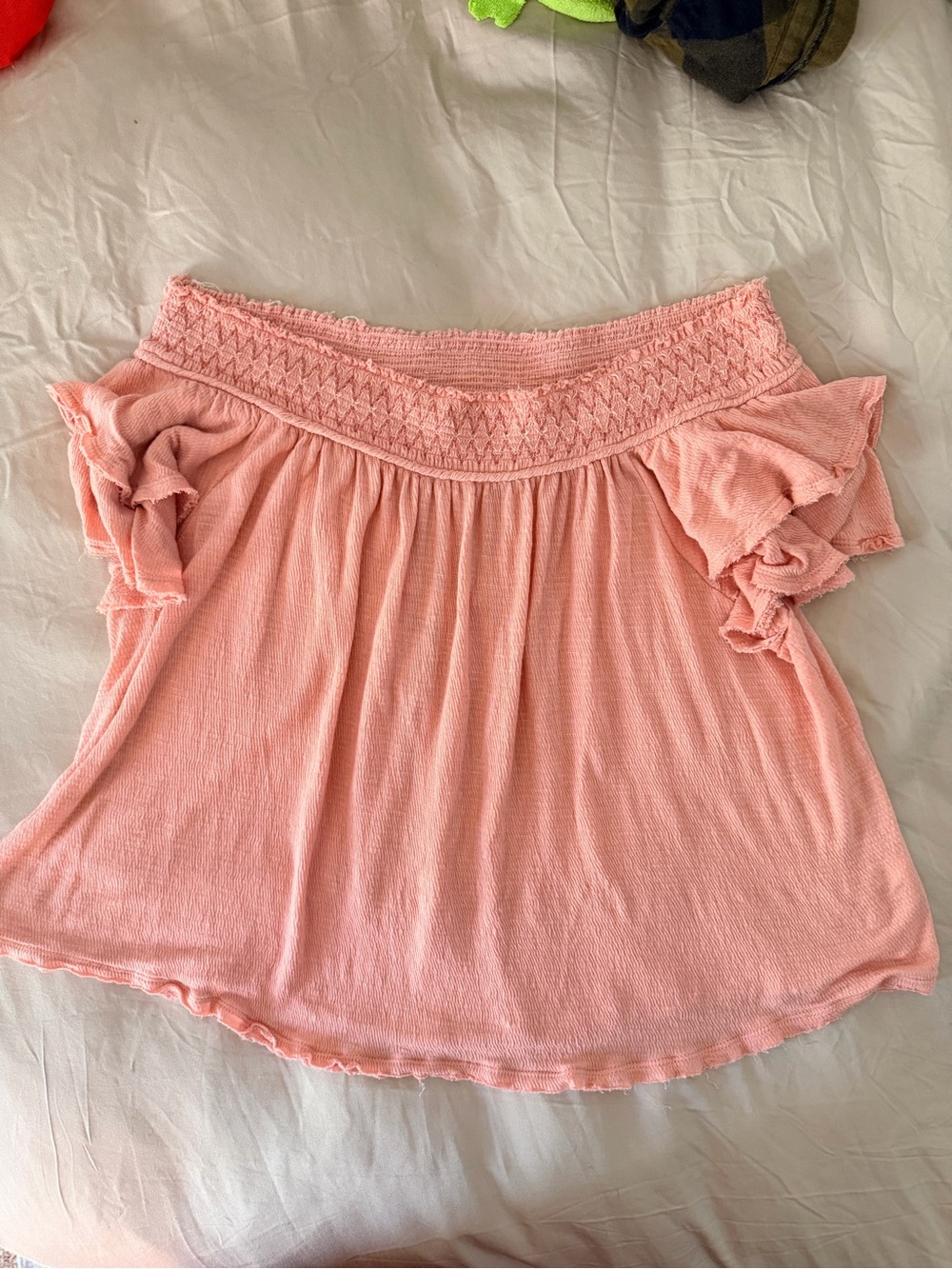 American Rag cie pink off shoulder top women’s medium